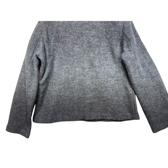 Sarah Ladies Wool Zip-Up Jacket XL Gray Classic - Picture 11 of 12